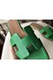 Hermes Oran Sandals In Bamboo Epsom Leather  Replica