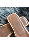 Hermes Oran Sandals In Beige Ostrich Leather  Replica