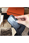 Hermes Oran Sandals In Black Suede With Crystal  Replica