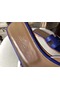 Hermes Oran Sandals In Blue Epsom Leather  Replica