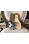 Hermes Oran Sandals In Blue Lin Epsom Leather  Replica