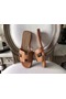 Hermes Oran Sandals In Brown Epsom Leather  Replica