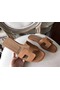 Hermes Oran Sandals In Brown Epsom Leather  Replica