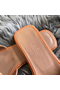 Hermes Oran Sandals In Brown Swift Leather  Replica