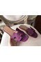 Hermes Oran Sandals In Cyclamen Epsom Leather  Replica