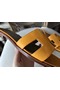 Hermes Oran Sandals In Jaune Epsom Leather  Replica