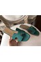Hermes Oran Sandals In Malachite Epsom Leather  Replica