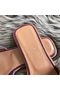 Hermes Oran Sandals In Purple Ostrich Leather  Replica