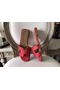 Hermes Oran Sandals In Red Epsom Leather  Replica
