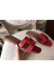 Hermes Oran Sandals In Red Epsom Leather  Replica