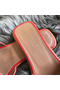 Hermes Oran Sandals In Red Swift Leather  Replica