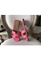 Hermes Oran Sandals In Rose Confetti Epsom Leather  Replica
