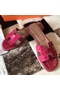 Hermes Oran Sandals In Rose Scheherazade Shiny Niloticus Crocodile  Replica