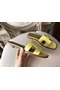 Hermes Oran Sandals In Soufre Epsom Leather  Replica