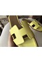 Hermes Oran Sandals In Soufre Epsom Leather  Replica