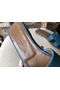 Hermes Oran Sandals In Turquoise Epsom Leather  Replica