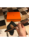 Hermes Oran Slide Sandals In Black Clemence Leather  Replica
