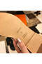 Hermes Oran Slide Sandals In Black Clemence Leather  Replica