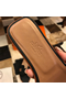 Hermes Oran Slide Sandals In Black Clemence Leather  Replica
