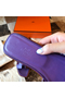 Hermes Oran Slide Sandals In Crocus Epsom Calfskin  Replica