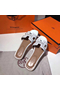 Hermes Oran Studs Sandals In White Leather  Replica