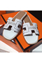 Hermes Oran Studs Sandals In White Leather  Replica