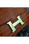 Hermes Orange Constance MM 24cm Crocodile Bag  Replica