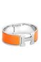 Hermes Orange Enamel Clic Clac H PM Bracelet  Replica