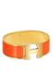 Hermes Orange Enamel Clic Clac H PM Bracelet  Replica