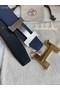 Hermes original belt buckle & Reversible leather strap 38 mm H06771  Replica