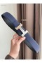Hermes original belt buckle & Reversible leather strap 38 mm H06771  Replica