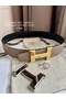 Hermes original belt buckle & Reversible leather strap 38 mm H06772  Replica