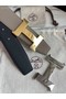 Hermes original belt buckle & Reversible leather strap 38 mm H06772  Replica