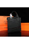 Hermes Original Calf Leather Tote Bag M86682 Black  Replica