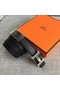Hermes original epsom leather belts wide 2.5CM 2714 black Belts  Replica