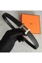 Hermes original epsom leather belts wide 2.5CM 2714 black Belts  Replica