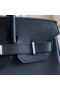 Hermes original Epsom Leather HB35O black&silver Metal  Replica