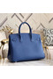 Hermes original Epsom Leather HB35O blue&gold Metal  Replica