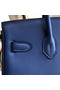 Hermes original Epsom Leather HB35O blue&gold Metal  Replica