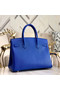 Hermes original Epsom Leather HB35O Electro optic blue&gold Metal  Replica
