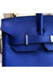 Hermes original Epsom Leather HB35O Electro optic blue&silver Metal  Replica