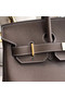 Hermes original Epsom Leather HB35O grey&gold Metal  Replica