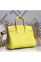 Hermes original Epsom Leather HB35O lemon&gold Metal  Replica