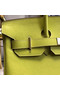 Hermes original Epsom Leather HB35O lemon&gold Metal  Replica