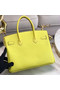 Hermes original Epsom Leather HB35O lemon&gold Metal  Replica