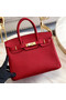 Hermes original Epsom Leather HB35O red&gold Metal  Replica