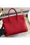 Hermes original Epsom Leather HB35O red&gold Metal  Replica