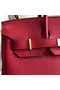 Hermes original Epsom Leather HB35O red&gold Metal  Replica
