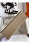 Hermes Original Epsom Leather KEL2278 grey&Silver-Tone Metal  Replica