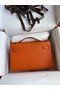 Hermes Original Epsom Leather KEL2278 orange&gold-Tone Metal  Replica